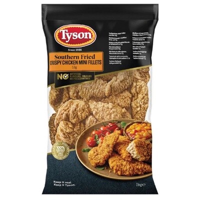 Tyson Southern Fried Crispy Chicken Mini Fillets 1x1kg