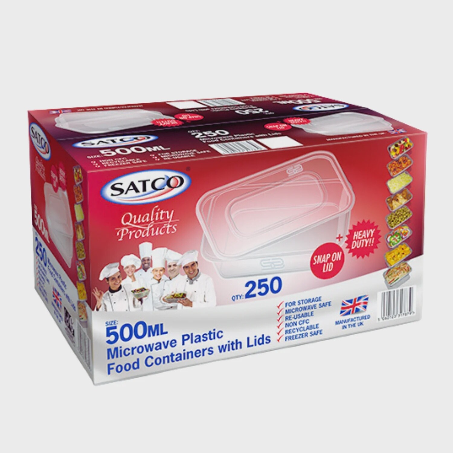 Satco C500 &amp; Lids 250pcs