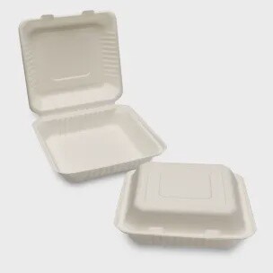 Bagasse Meal Box 9x9 2x100