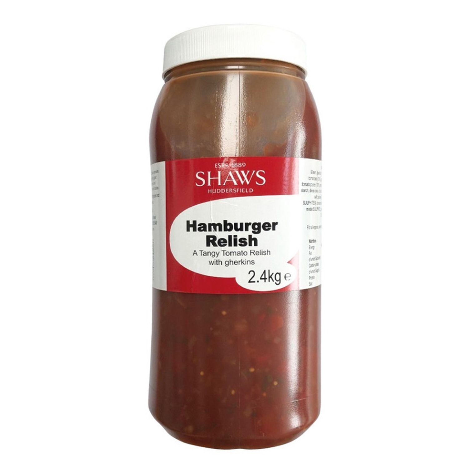 Shaws Hamburger Relish 2x2.4kg