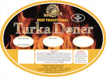 Turka Doner Traditional Yellow 20kg £2.25/kg