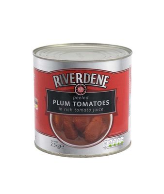 Riverdene Peeled Plum Tomatoes 6x2.55kg