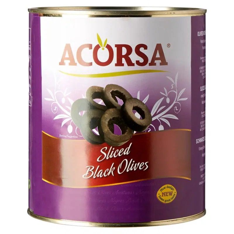 Acorsa Sliced Black Olives 1x3kg