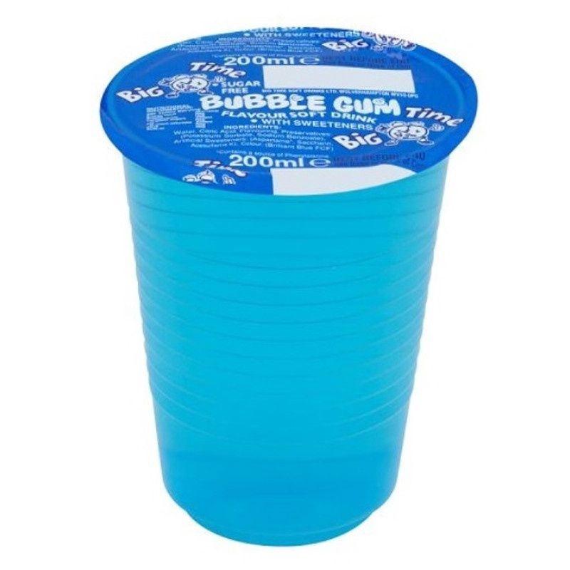Big Time Cup Drink Bubblegum 24x200ml
