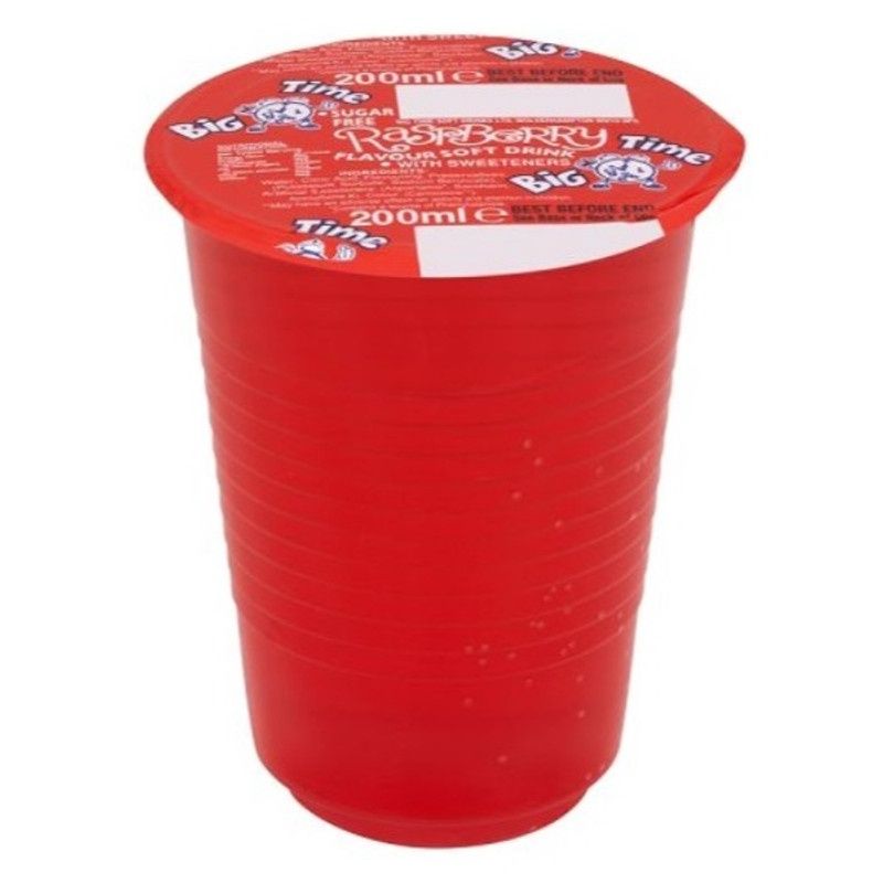 Big Time Cup Drink Raspberry 24x200ml