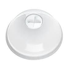 16oz Clear Dome Lid with Cross Hole 20x50pcs