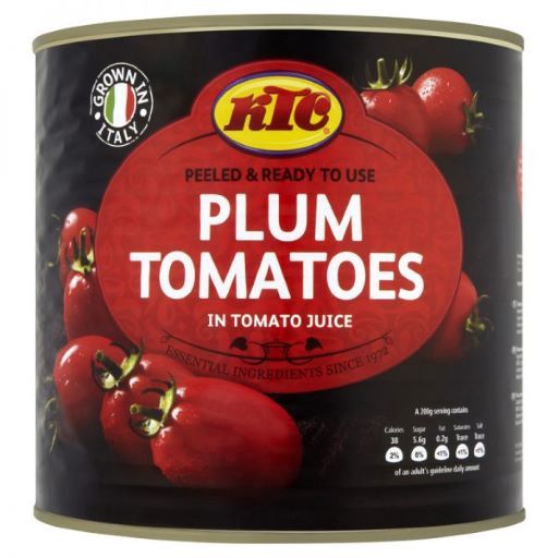 Peeled Plum Tomato 1x2.55kg