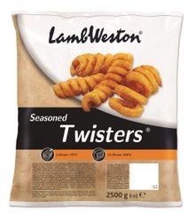 Single Lamb Weston Seasoned Twisters 1x2.5kg