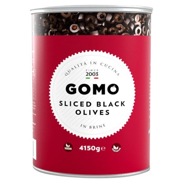 Gomo Sliced Black Olives 1x4.15kg