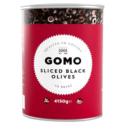 Gomo Sliced Black Olives 1x4.15kg