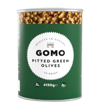 Gomo Pitted Green Olives 1x4.15kg