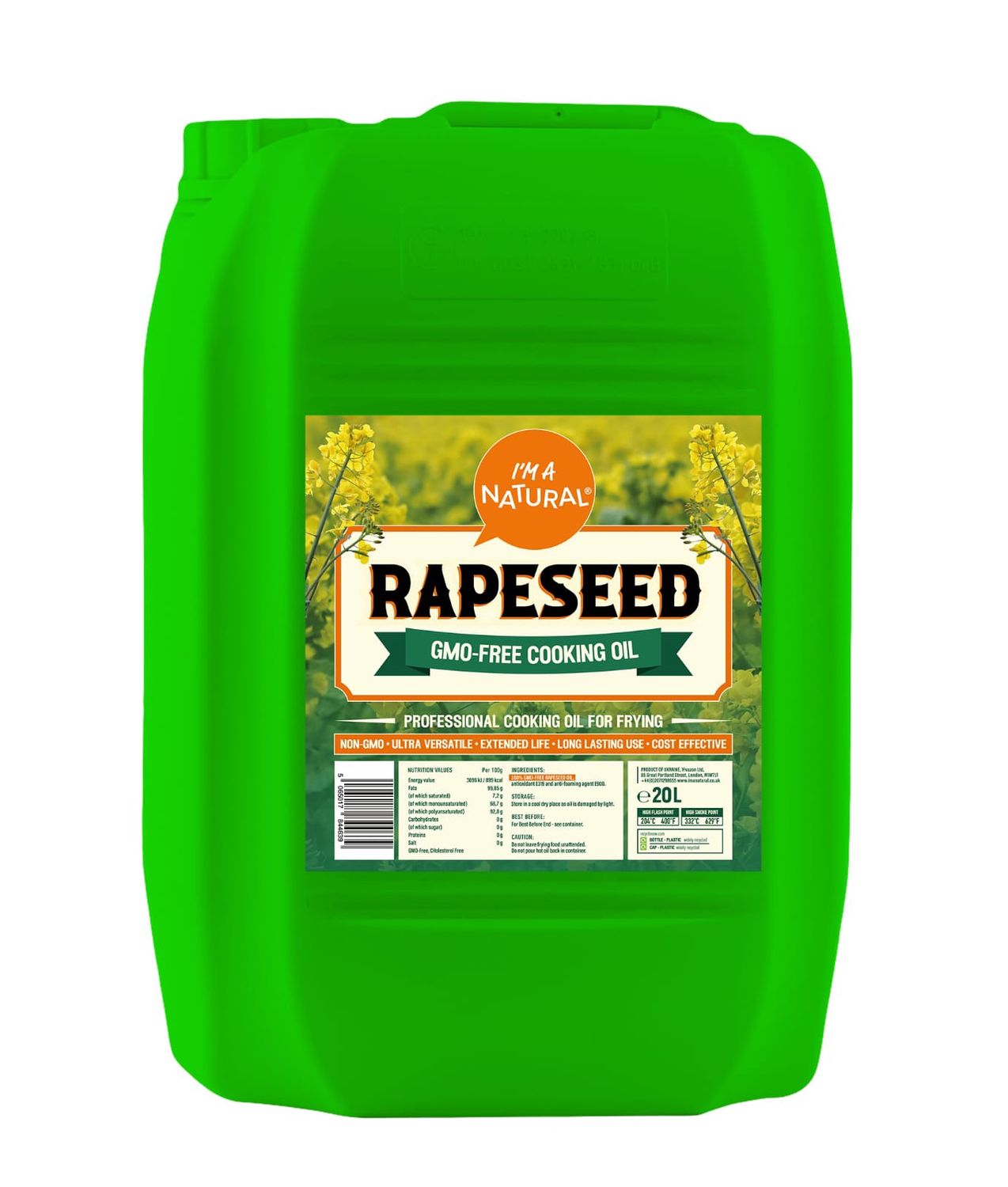 I'm A Natural Rapeseed Oil 1x20ltr