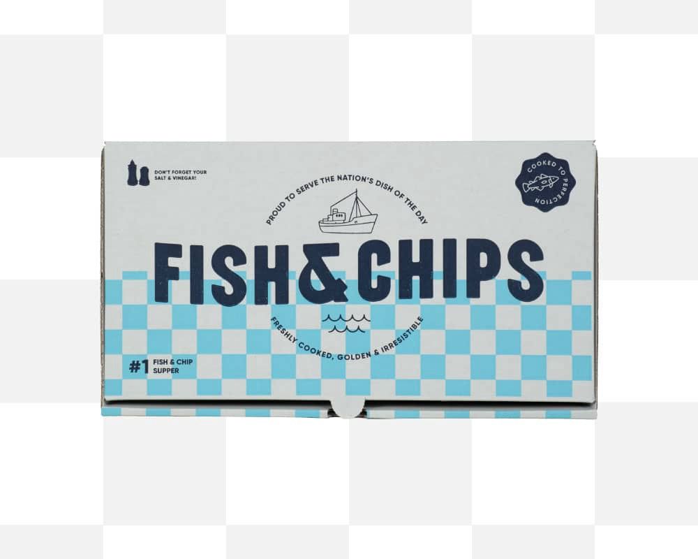 Mariners Medium Fish &amp; Chips Box 100pcs