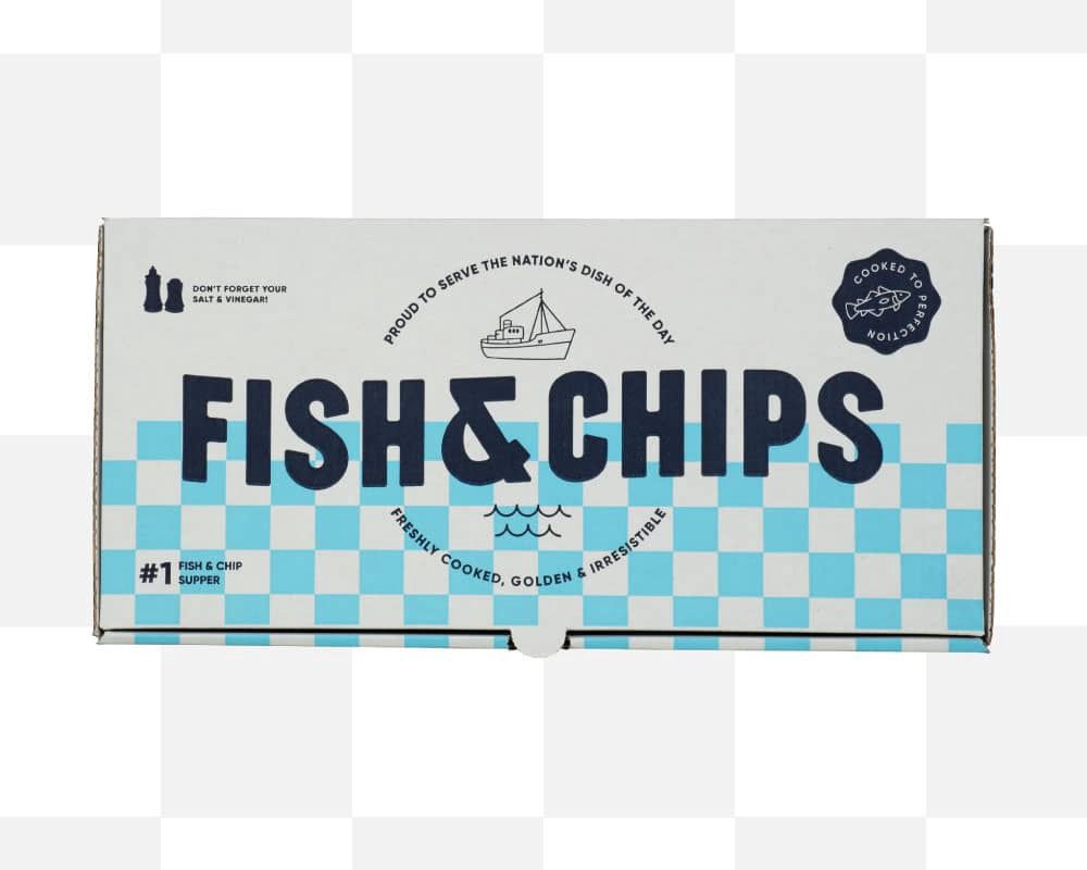 Mariners Large Fish &amp; Chips Box 100pcs