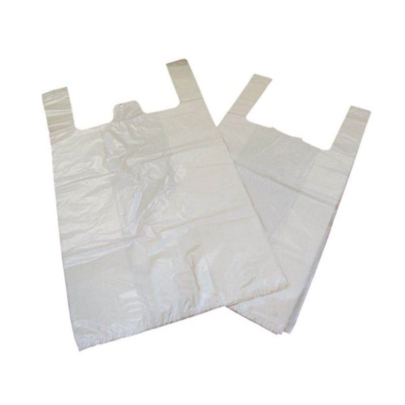 White Vest Carrier Bag Puma Large S4 1000pcs