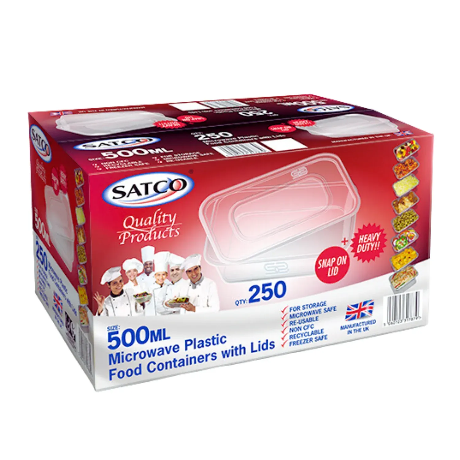 Satco C500 &amp; Lids 250pcs