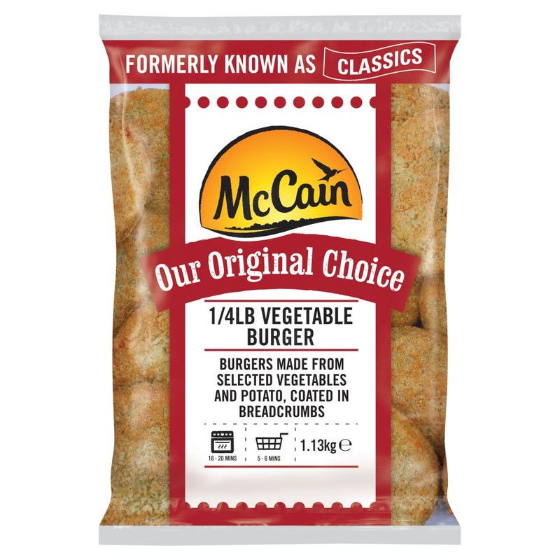 McCain Veggie Burger 1x1.13kg