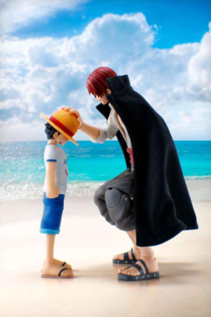 One piece shanks &amp; monkey d luffy childhood sh Figuarts