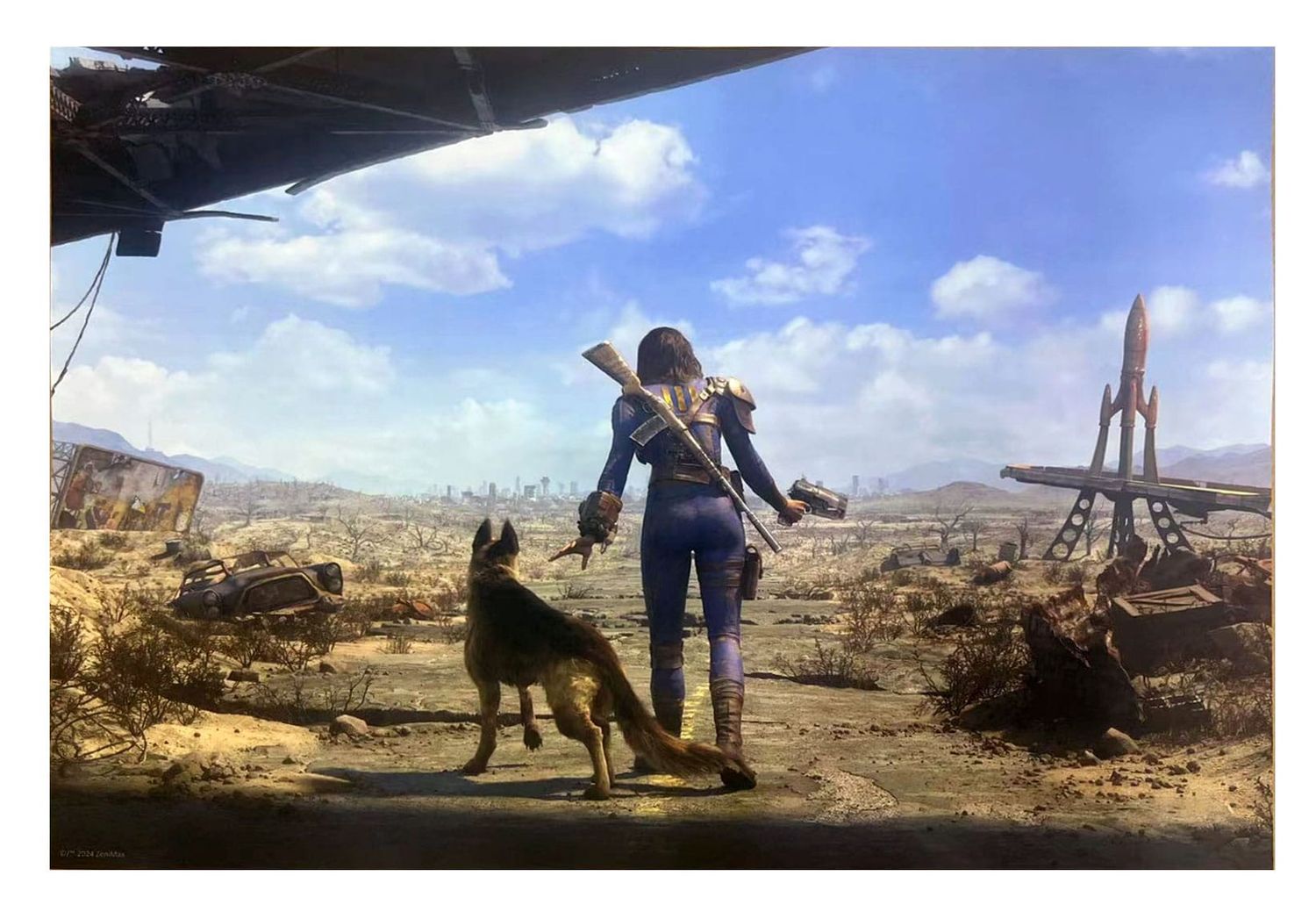 Fallout 4 impression Art Print Neighborhood Patrol 30 x 40 cm - non encadrée