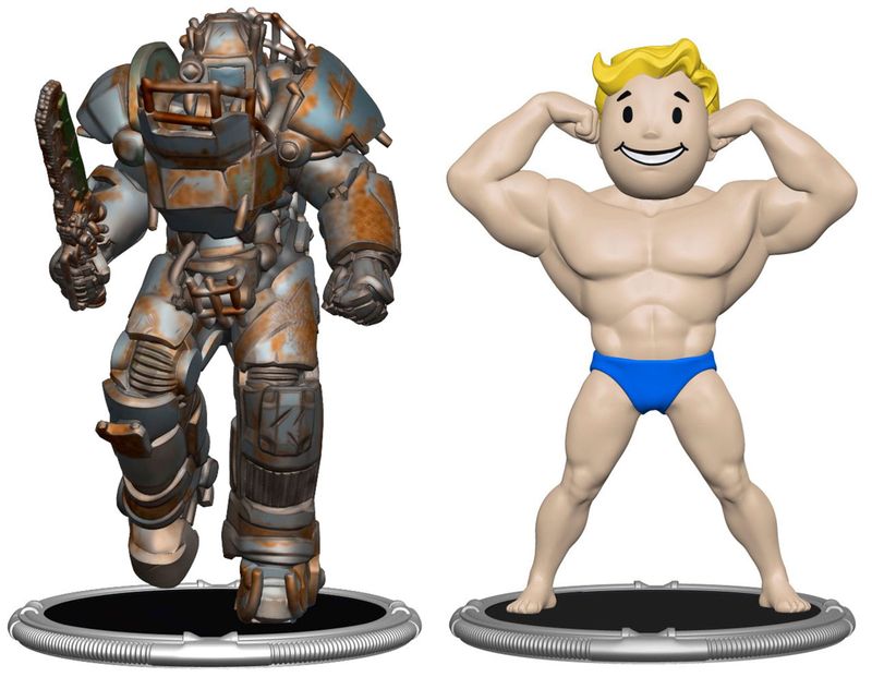 Fallout pack 2 figurines Set E Raider &amp; Vault Boy (Strong) 7 cm