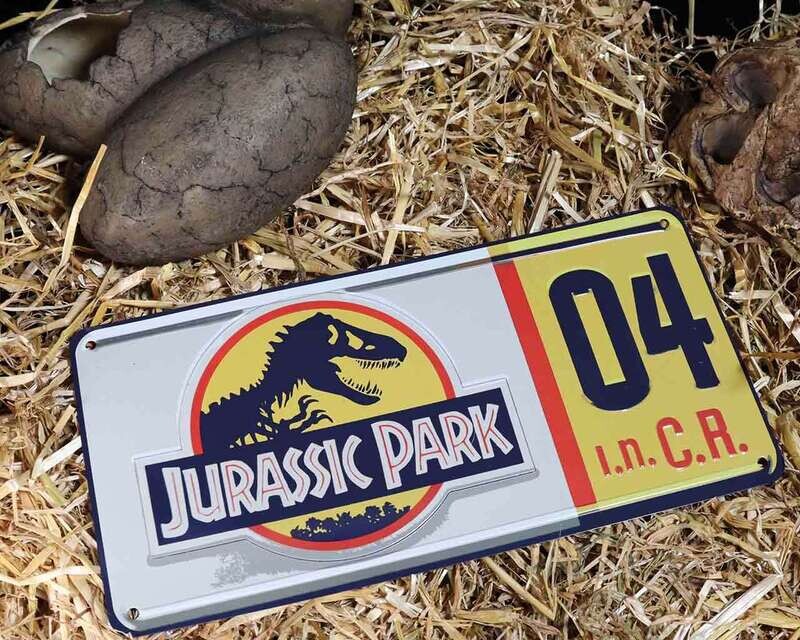Jurassic Park - Replica Number Plate Tin Sign