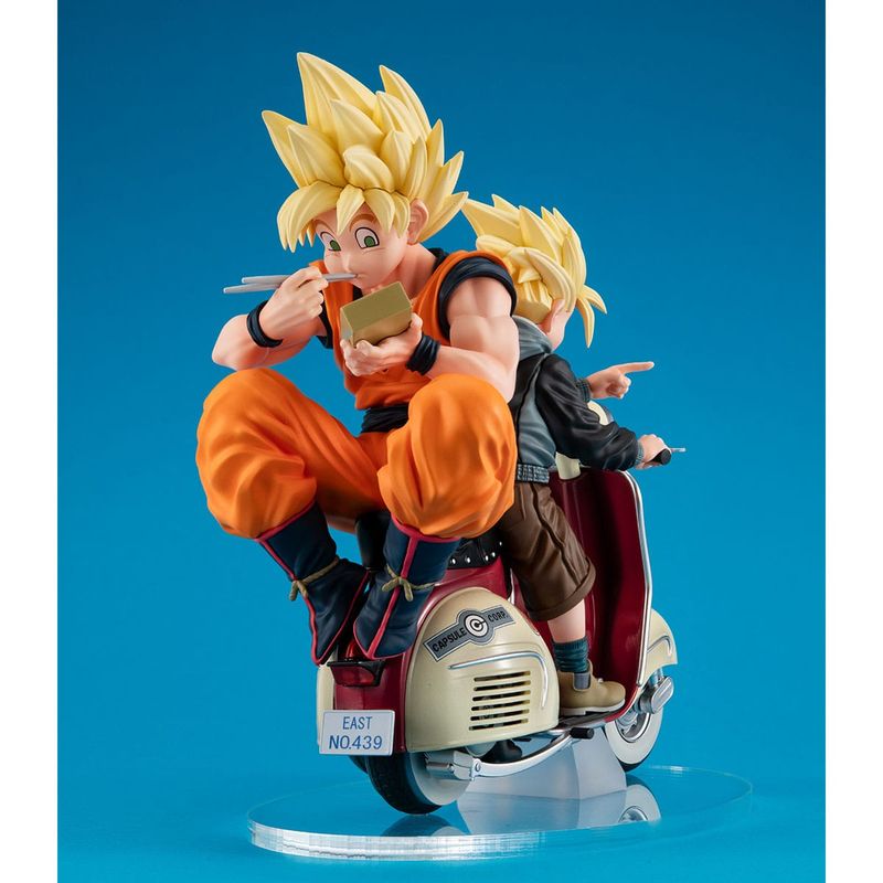 Dragon Ball Z Desktop Real McCoy EX Super Saiyan Son Goku & Super Saiyan Son Gohan & Motorbike