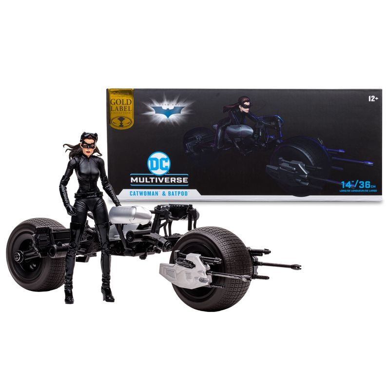 DC Multiverse véhicule Batpod with Catwoman (The Dark Knight Rises)