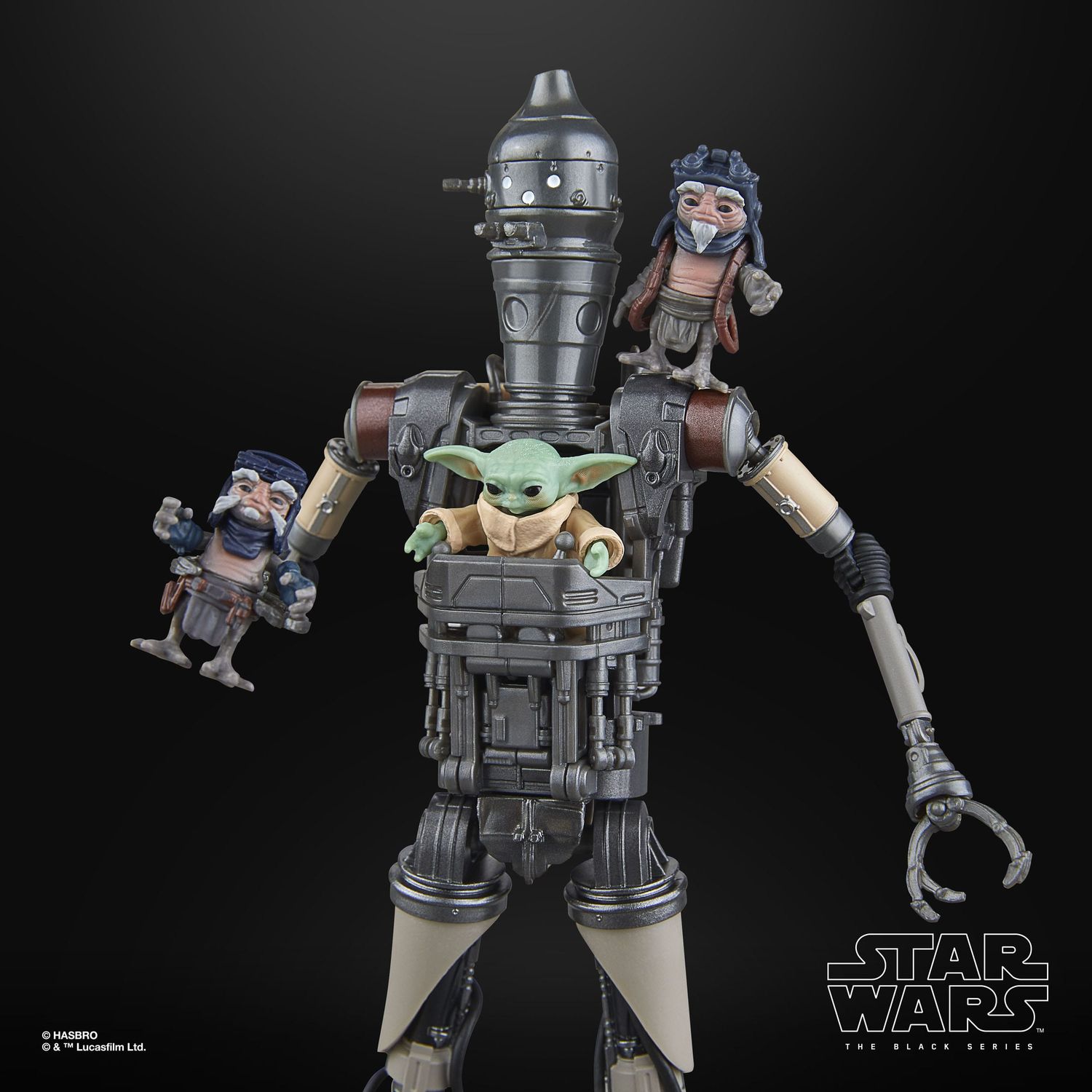 Star Wars: The Mandalorian Black Series pack 2 figurines IG-12 &amp; Grogu