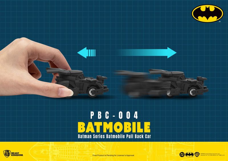 Batman Pull Back Car Series pack 6 voitures à friction Blind Box