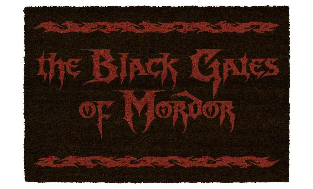 Lord Of The Rings The Black Gates Of Mordor Doormat