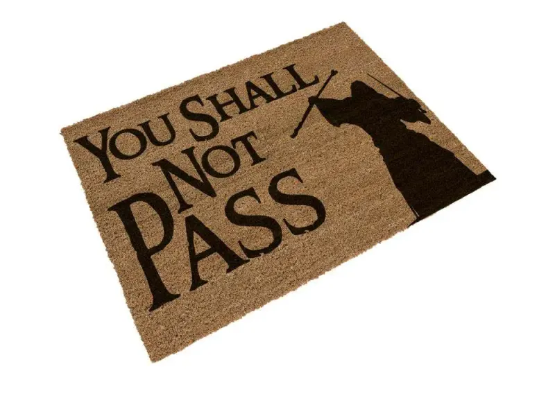 The Lord Of The Rings You Shall Not Pass Doormat