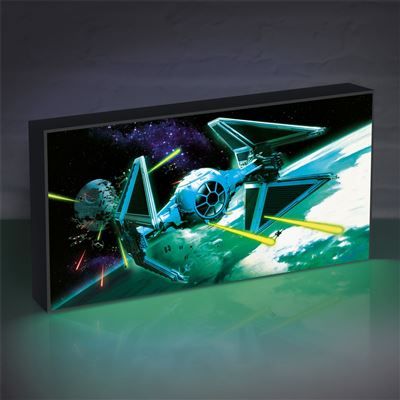 Star Wars Tie Interceptor Light Up Canvas