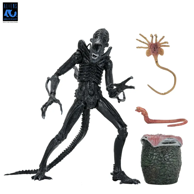 Aliens 40th Anniversary Warrior Xenomorph Black Ultimate NECA