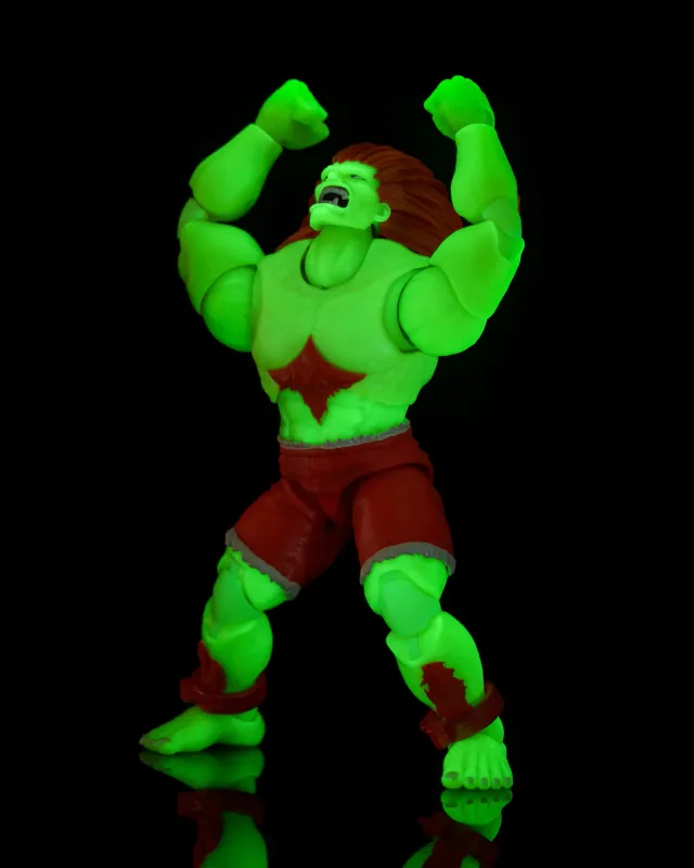 Street Fighter Ultra Blanka Player 2 Glow In The Dark Limited Edition Jada Toys