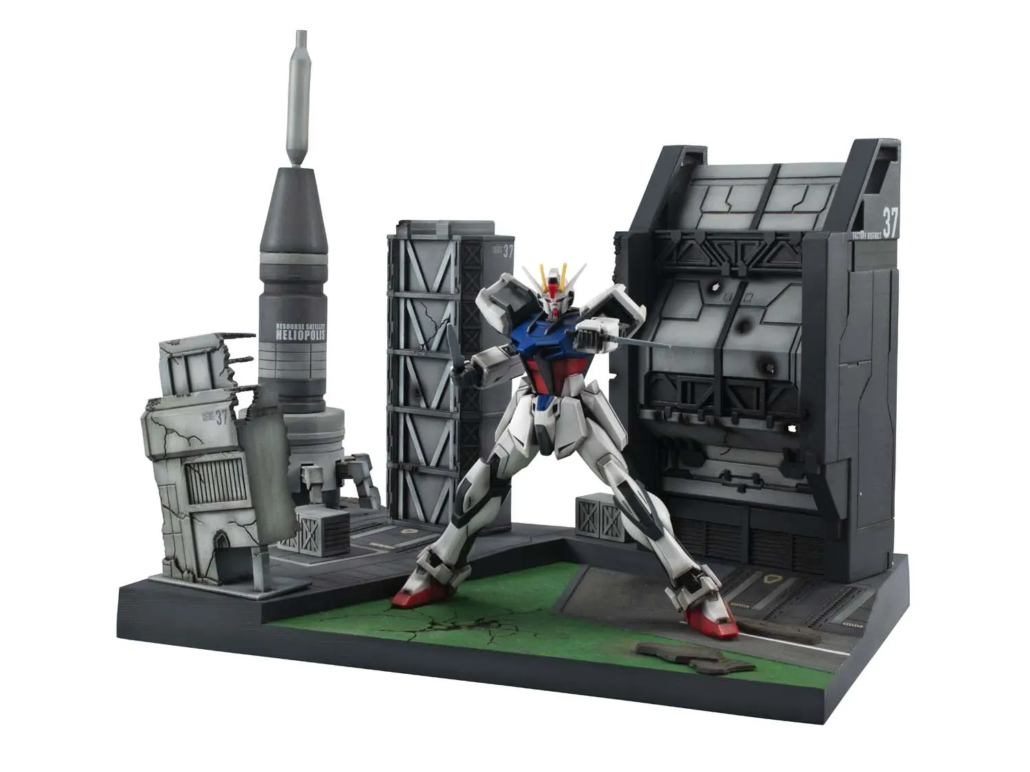 Diorama G-Structure Gundam Seed Heliopolis Battle Stage Diorama G-Structure Gundam Seed Heliopolis Battle Stage