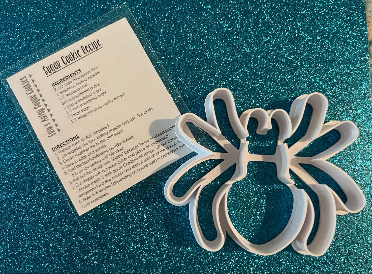 Spooder Cookie Cutter With Recipe Card