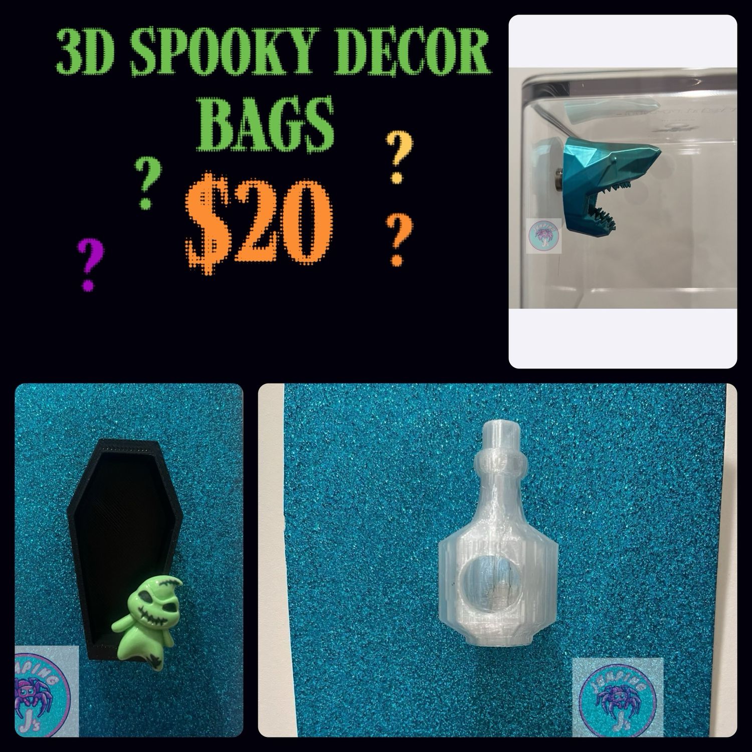 3D Spooky Decor Bags