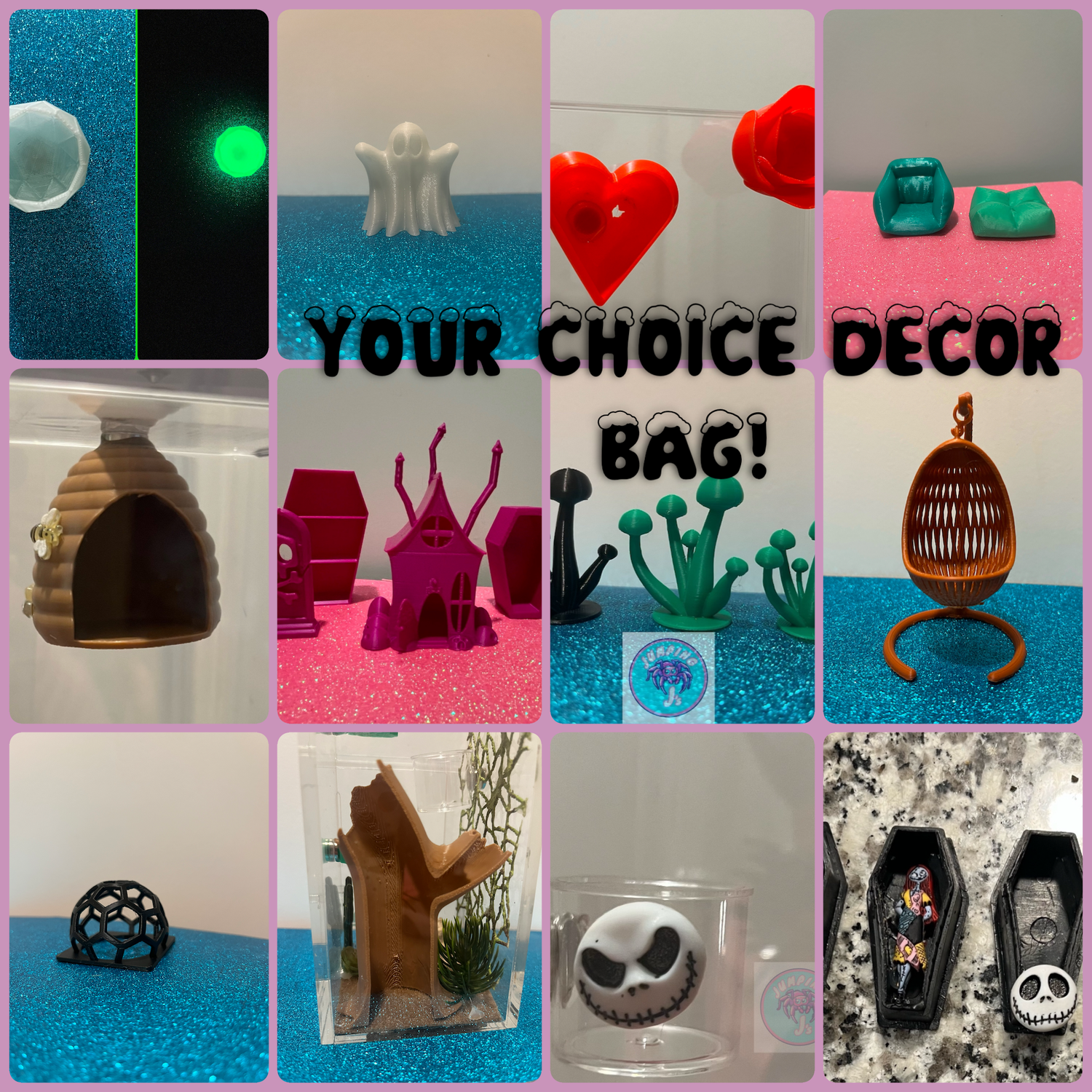 Your Choice Themed 3D Decor Bag