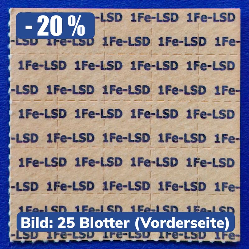 200 mcg 1Fe-LSD Blotter