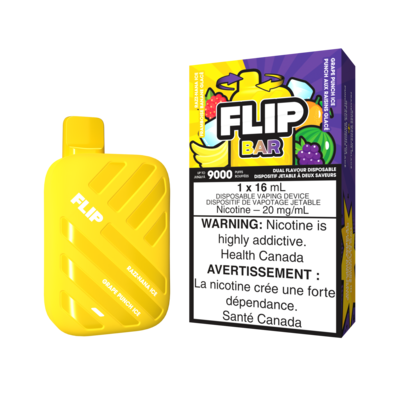 FLIP BAR RAZZ-NANA ICE + GRAPE PUNCH ICE (9000 PUFFS)