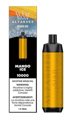 AL FAKHER BY CROWN BAR (10,000 PUFFS) RECHARGEABLE
