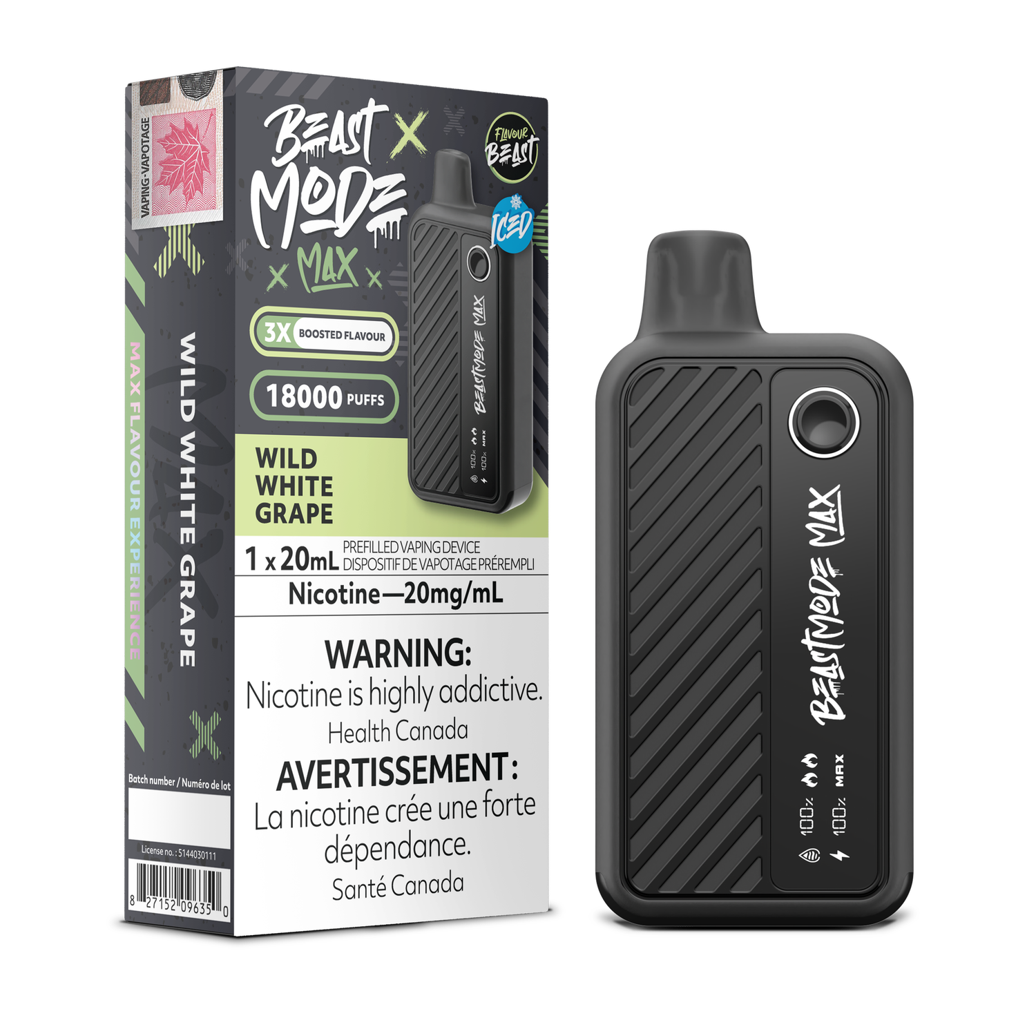 FLAVOUR BEAST BEAST MODE MAX 18K PUFFS- ONTARIO