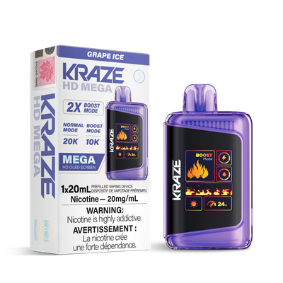 KRAZE HD MEGA 20K PUFFS- ONTARIO