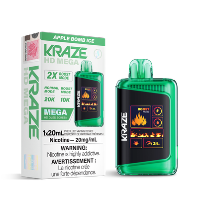 KRAZE HD MEGA 20K PUFFS- ONTARIO