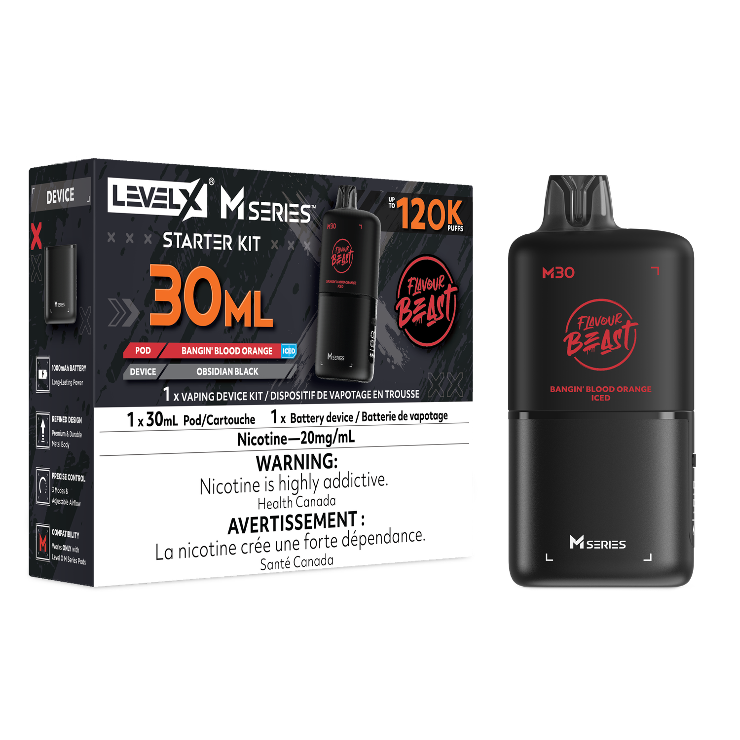 LEVEL X FLAVOUR BEAST M SERIES M30 STRARTER KIT-ONTARIO