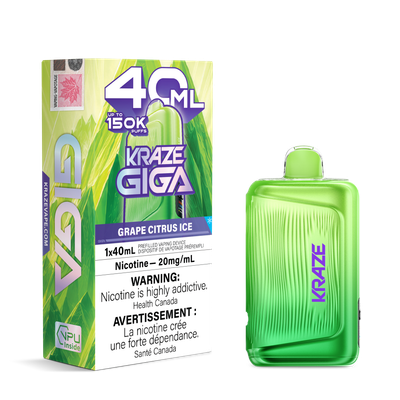 KRAZE GIGA 40ML (150K PUFFS)-ONTARIO