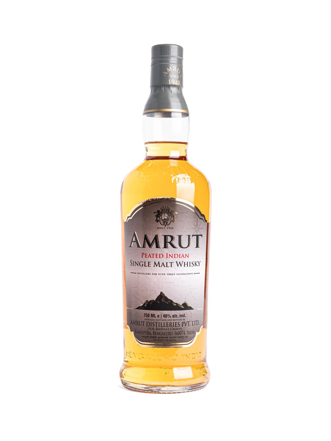 Amrut Peated Single Malt Indian Whiskey · 750 ml