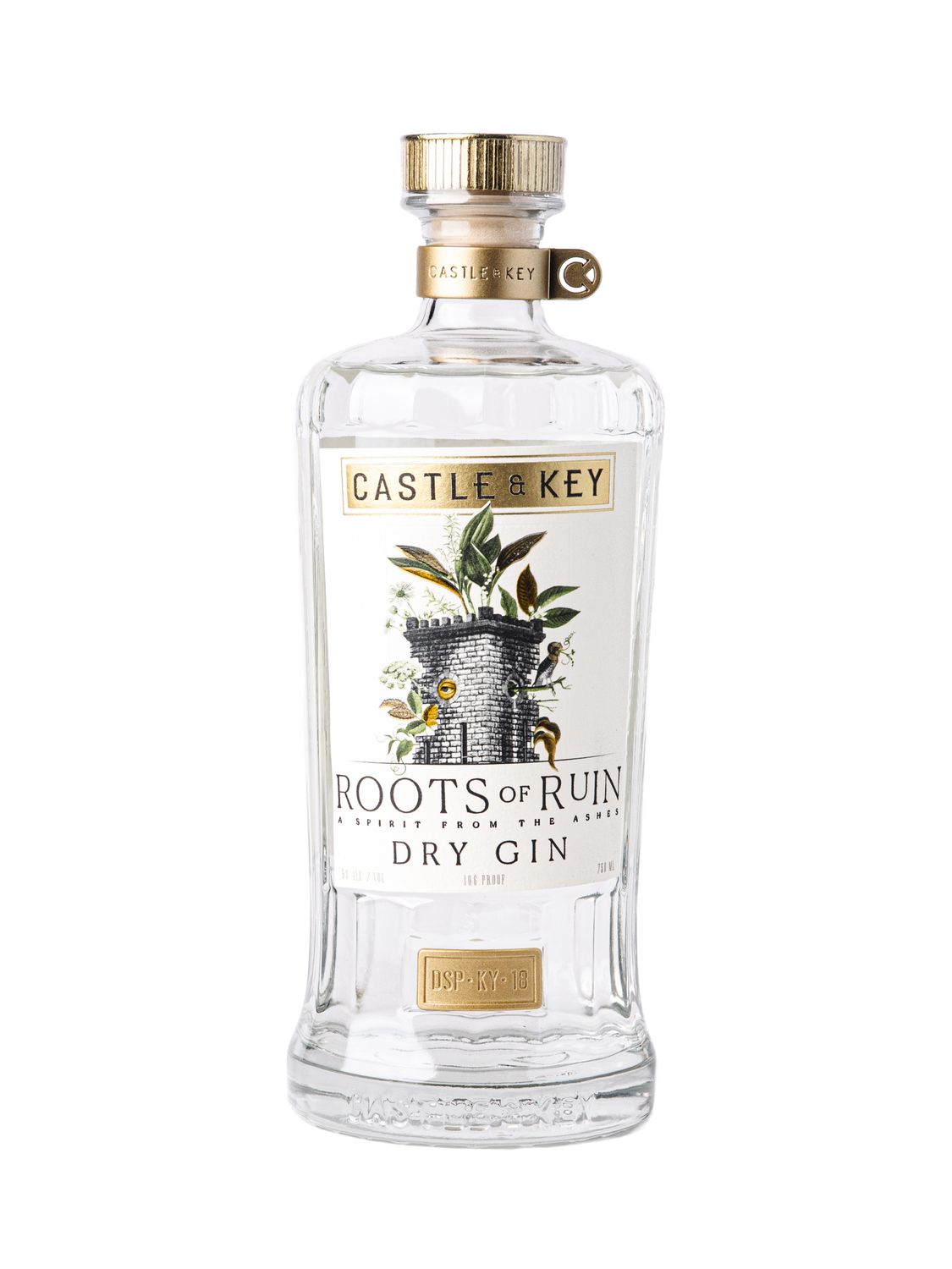 Castle &amp; Key Roots of Ruin Dry Gin · 750 ml