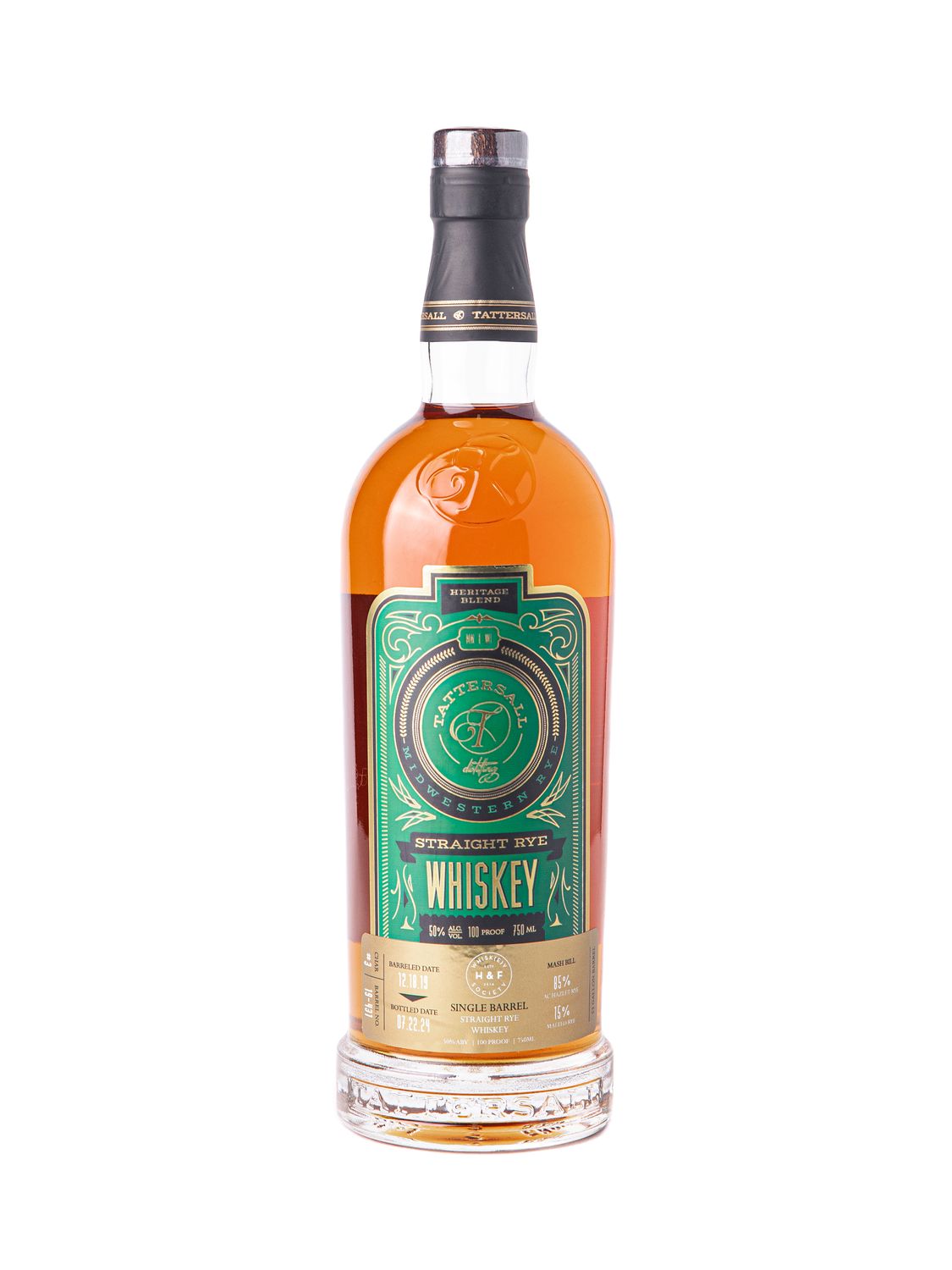 Tattersall H&amp;F Whisk(e)y Society Single Barrel Rye · 750 ml