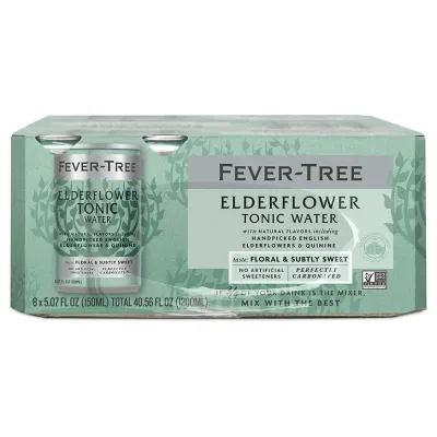 Fever Tree Elderflower Tonic · 8-Pack Cans